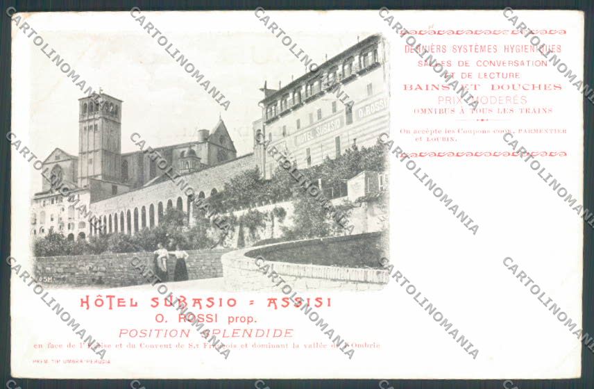 Perugia Assisi Pubblicitaria cartolina ZB8613 – fronte