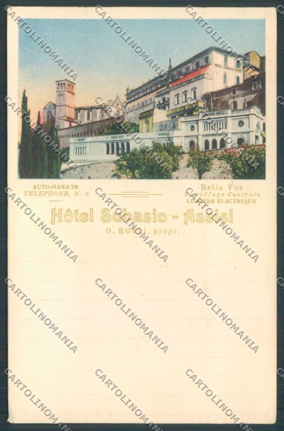 Perugia Assisi Pubblicitaria cartolina ZB8621 – fronte