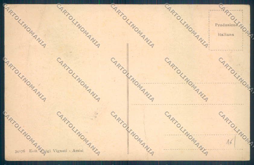 Perugia Assisi PIEGA cartolina ZB8622 – retro