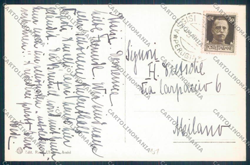 Perugia Assisi Foto cartolina ZB8647 – retro