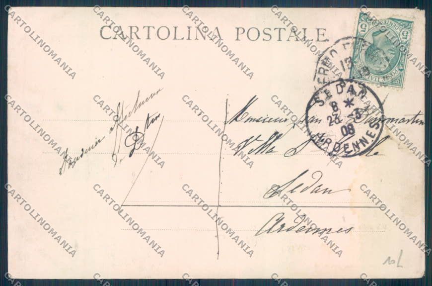 Siracusa Città TRACCE UMIDO cartolina ZB8676 – retro