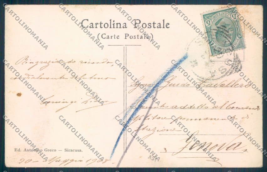 Siracusa Città cartolina ZB8698 – retro