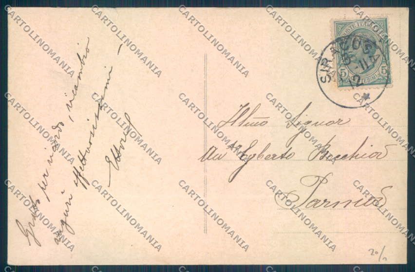 Siracusa Città Alterocca MACCHIA cartolina ZB8741 – retro