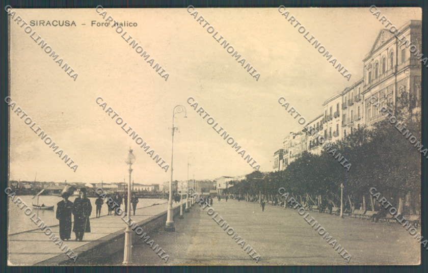 Siracusa Città TAGLIATA E RIPARATA cartolina ZB8748 – fronte