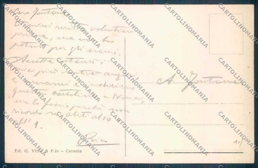 Catania Città cartolina ZB8795 – retro