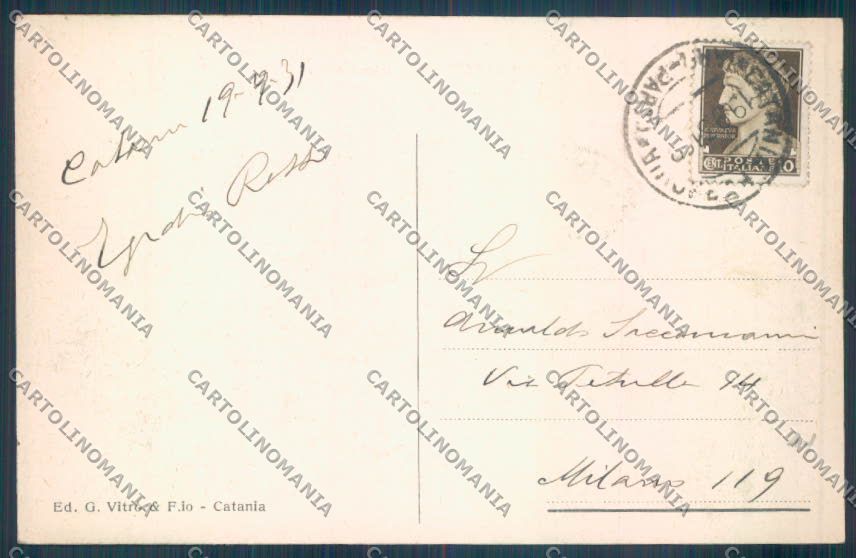 Catania Città cartolina ZB8796 – retro