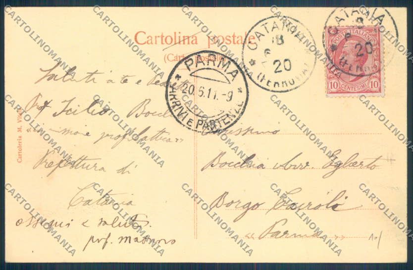Catania Città Università cartolina ZB8802 – retro
