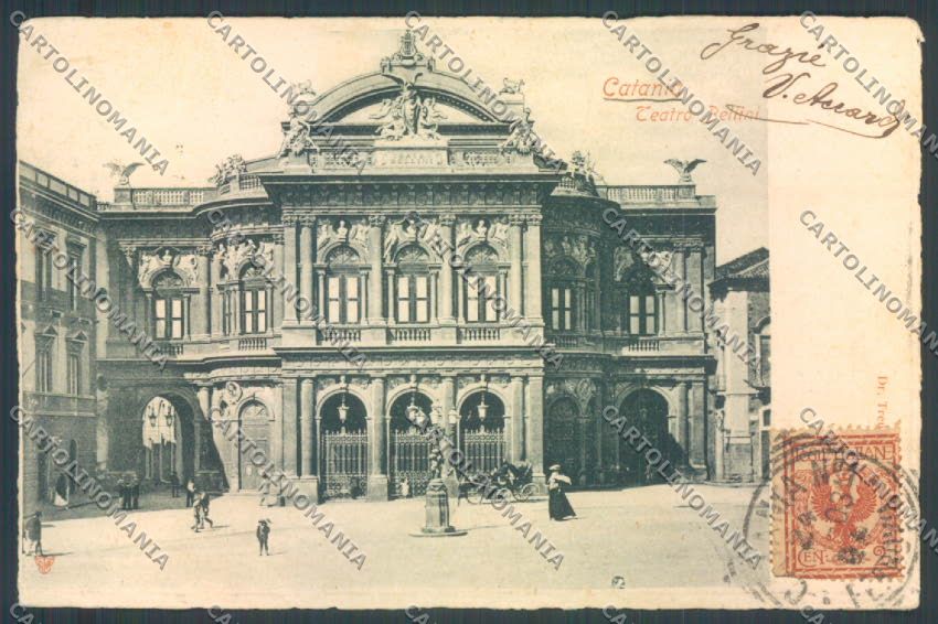 Catania Città Teatro Bellini cartolina ZB8824 – fronte