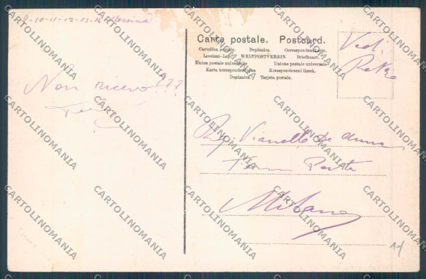 Catania Città San Francesco cartolina ZB8828 – retro