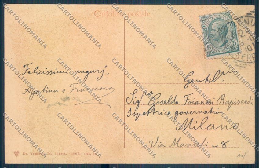 Catania Città Villa Bellini cartolina ZB8839 – retro