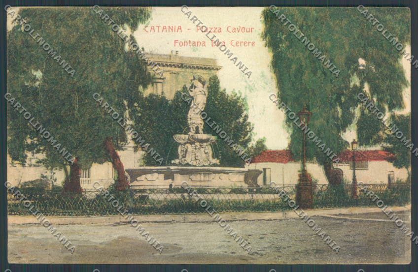 Catania Città Piazza Cavour PIEGHINE cartolina ZB8840 – fronte