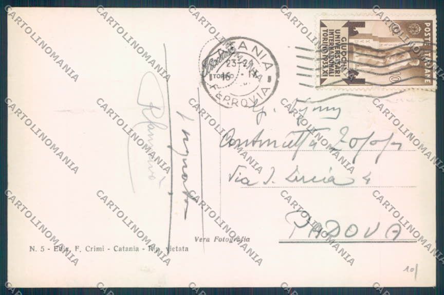 Catania Città Elefante Foto cartolina ZB8853 – retro