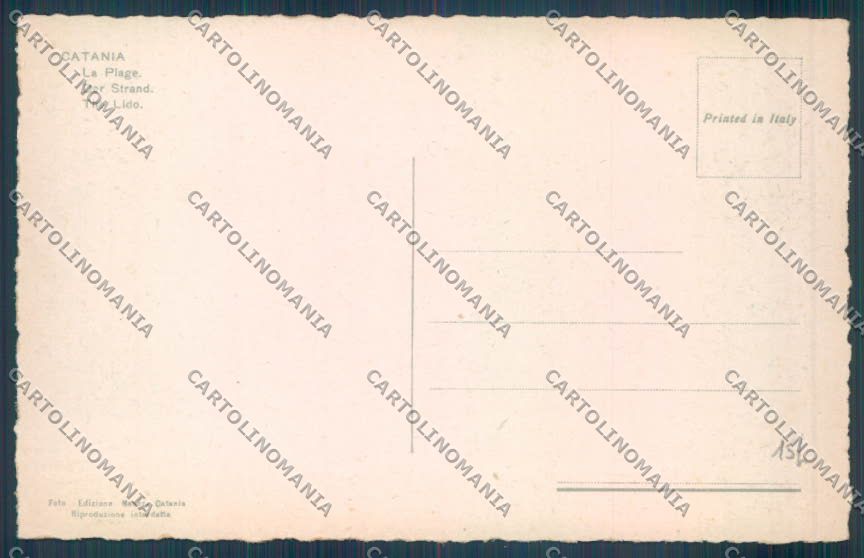 Catania Città Lido cartolina ZB8863 – retro