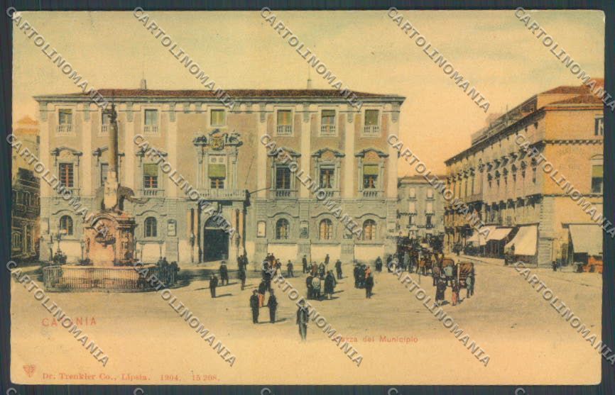 Catania Città Piazza Municipio cartolina ZB8864 – fronte
