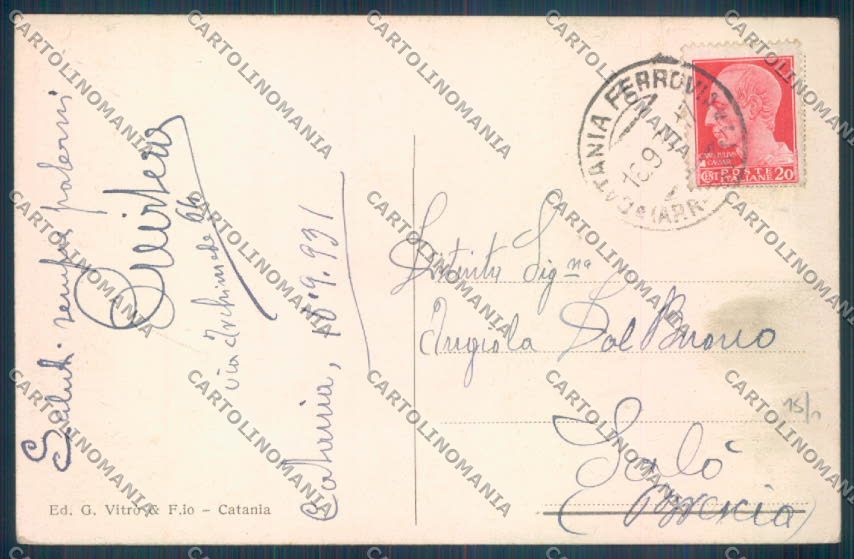 Catania Città Ognina cartolina ZB8873 – retro