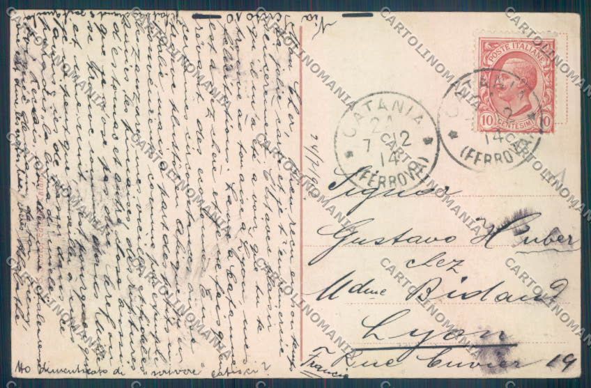 Catania Città cartolina ZB8875 – retro