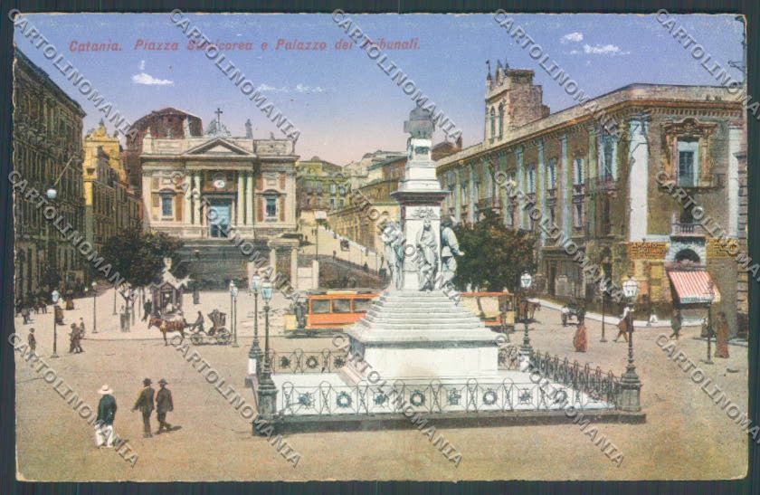 Catania Città Piazza Stesicorea cartolina ZB8878 – fronte