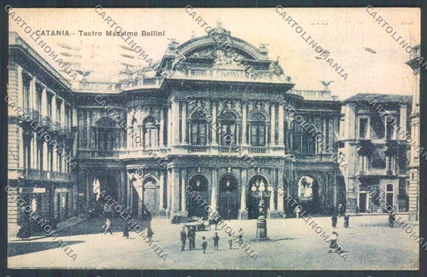 Catania Città Teatro Bellini cartolina ZB8892 – fronte