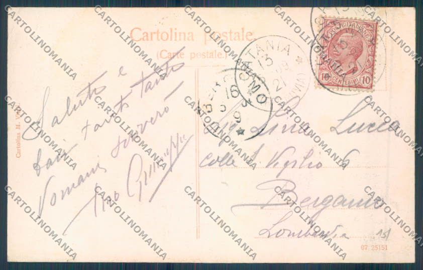 Catania Città Teatro Bellini cartolina ZB8894 – retro