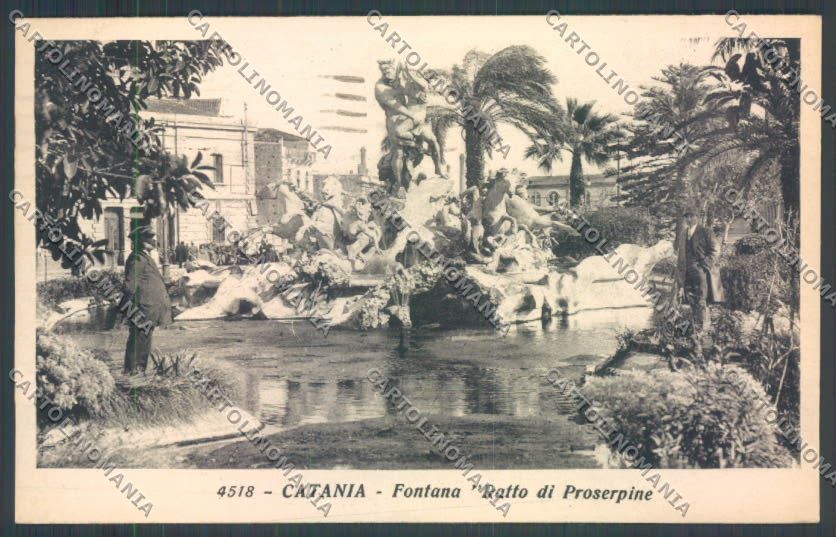 Catania Città Fontana Proserpina cartolina ZB8898 – fronte