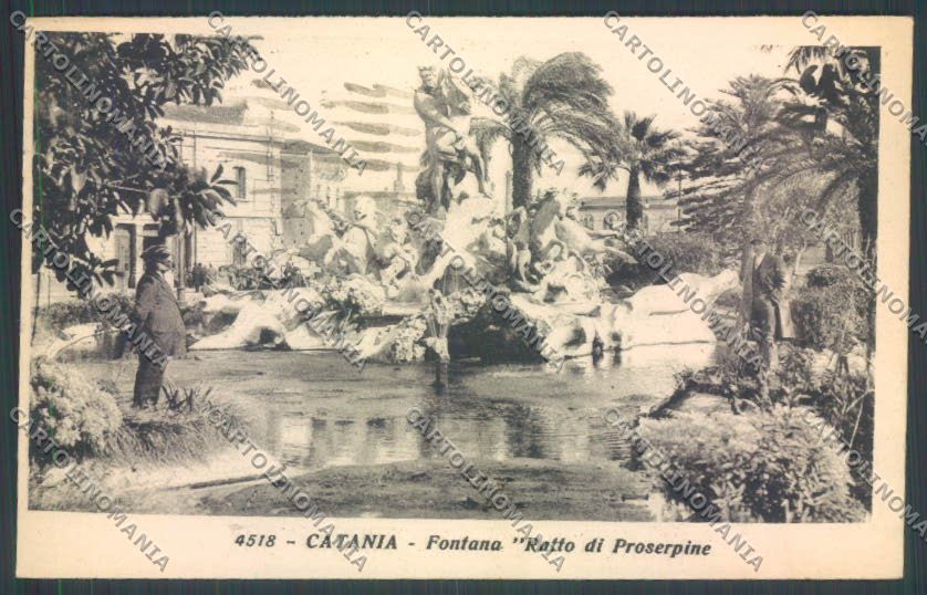 Catania Città Fontana Proserpina cartolina ZB8900 – fronte