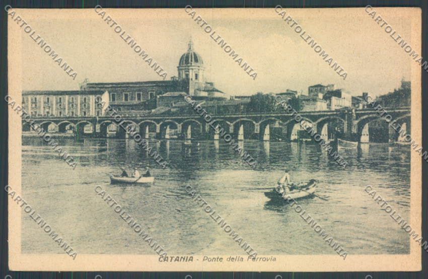 Catania Città Ponte Ferrovia cartolina ZB8917 – fronte