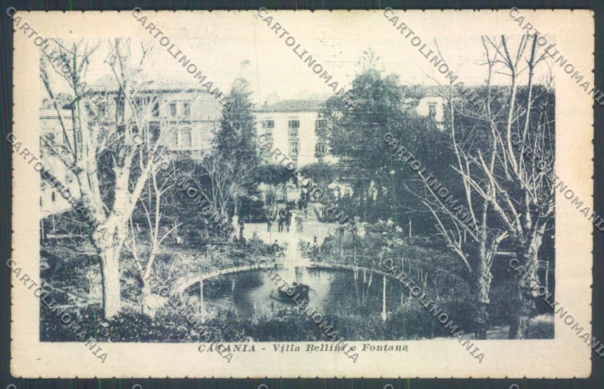 Catania Città Villa Bellini PIEGHINA cartolina ZB8918 – fronte