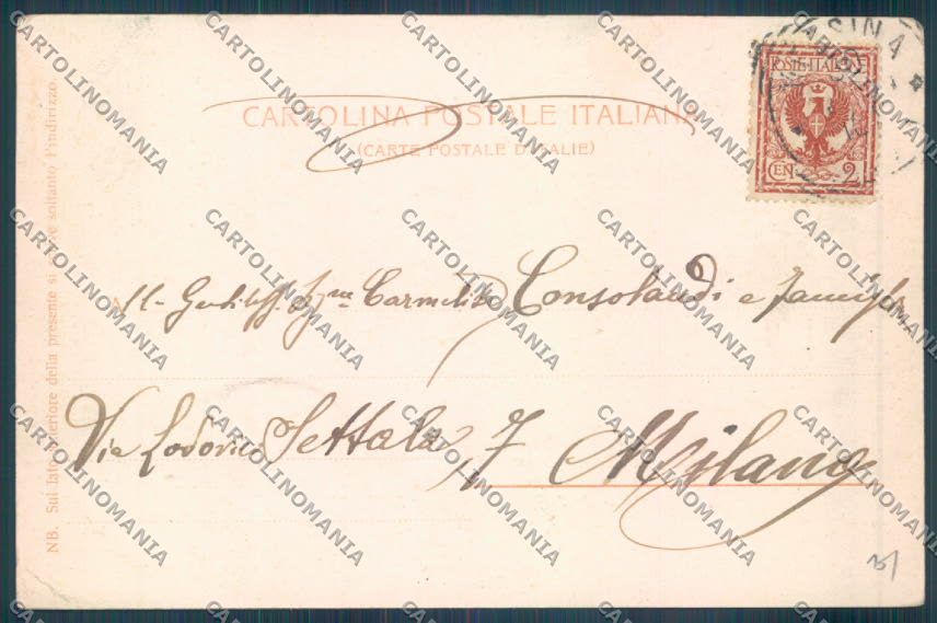 Catania Città Vulcano Etna PIEGHINA cartolina ZB8922 – retro