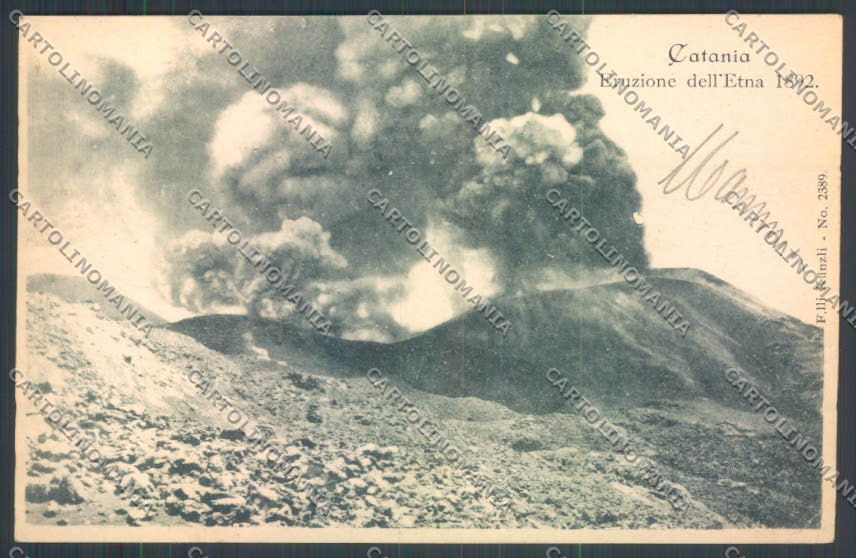 Catania Città Vulcano Etna cartolina ZB8923 – fronte