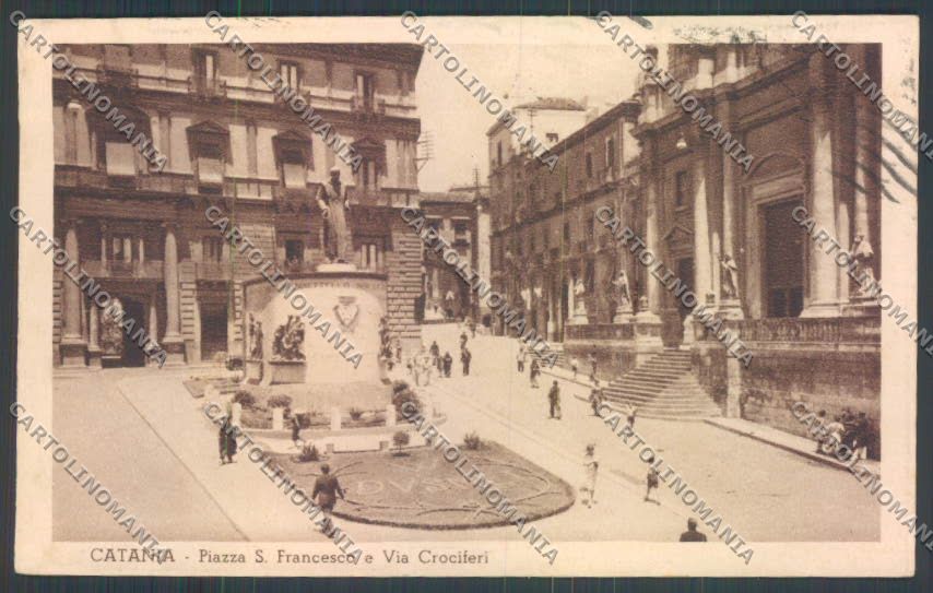 Catania Città Piazza San Francesco ABRASA cartolina ZB8926 – fronte