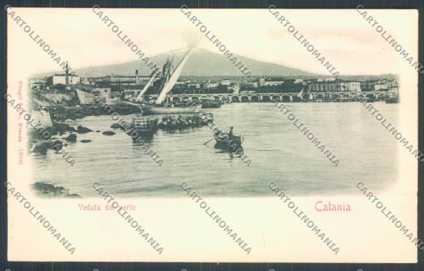 Catania Città Porto cartolina ZB8930 – fronte