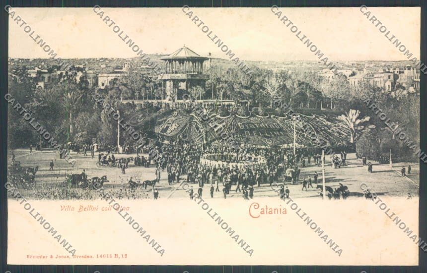 Catania Città Villa Bellini SCOLLATA cartolina ZB8931 – fronte