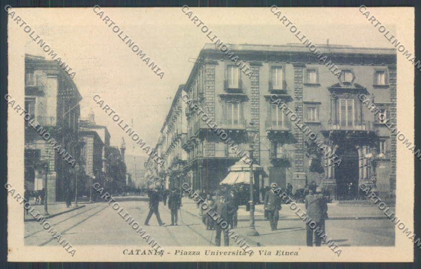 Catania Città Piazza Università cartolina ZB8933 – fronte