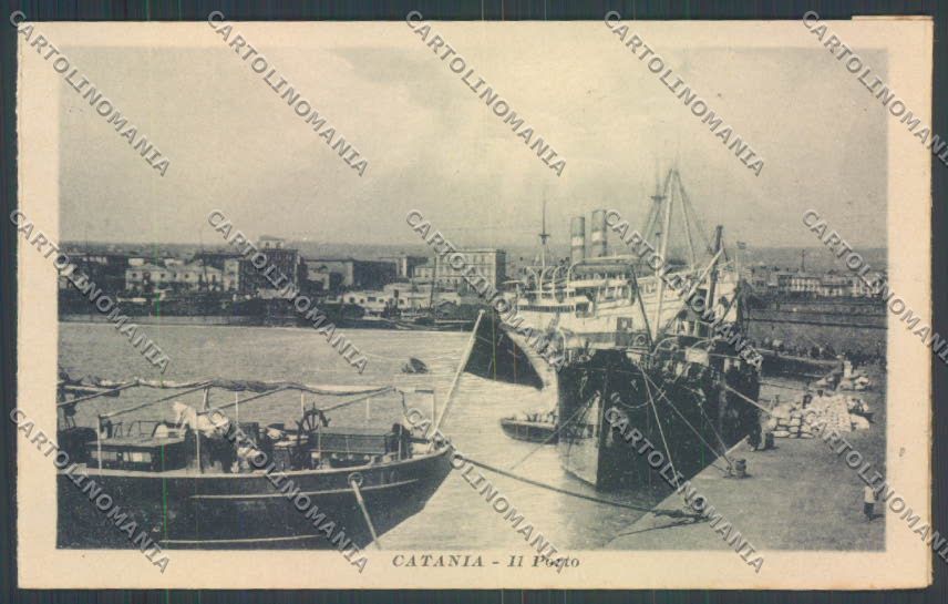 Catania Città Porto cartolina ZB8934 – fronte