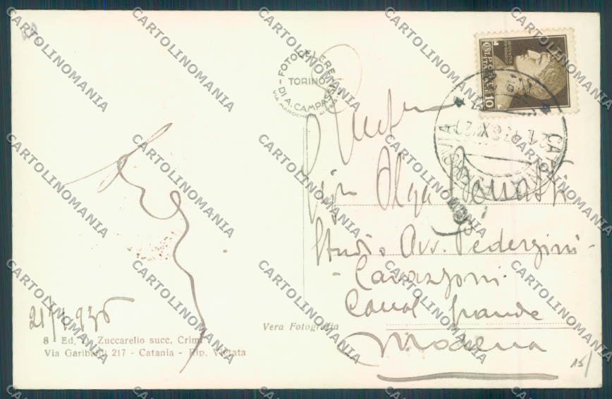 Catania Città Foto cartolina ZB8947 – retro