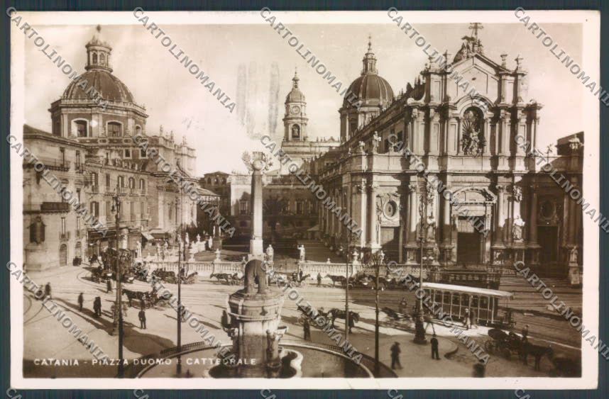Catania Città Tram Foto cartolina ZB8953 – fronte