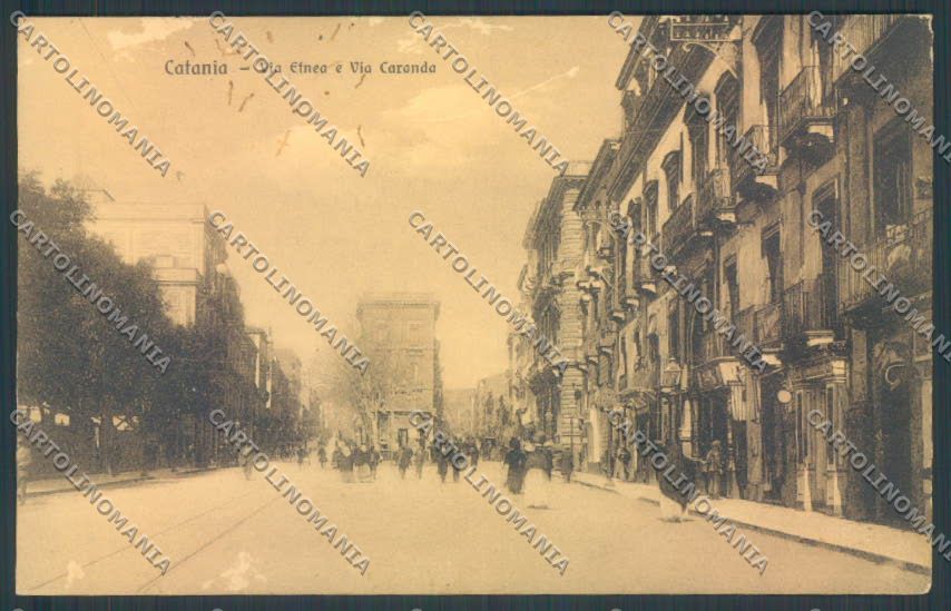 Catania Città Via Etnea ABRASA cartolina ZB8970 – fronte