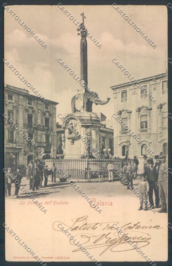 Catania Città Fontana Elefante cartolina ZB8971 – fronte