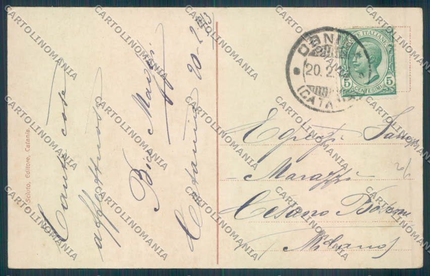 Catania Città cartolina ZB8973 – retro