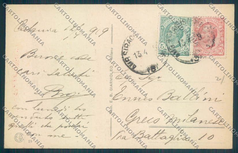 Catania Città cartolina ZB8977 – retro
