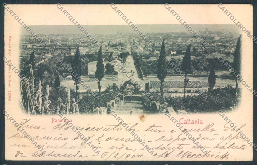 Catania Città cartolina ZB8982 – fronte