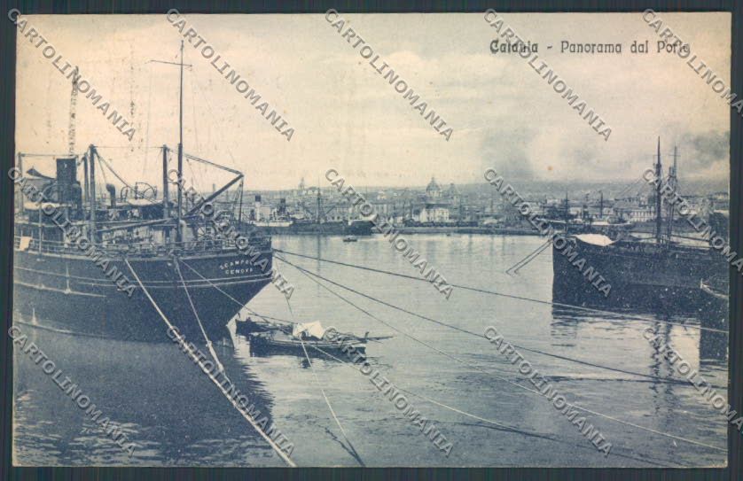Catania Città Porto cartolina ZB8983 – fronte