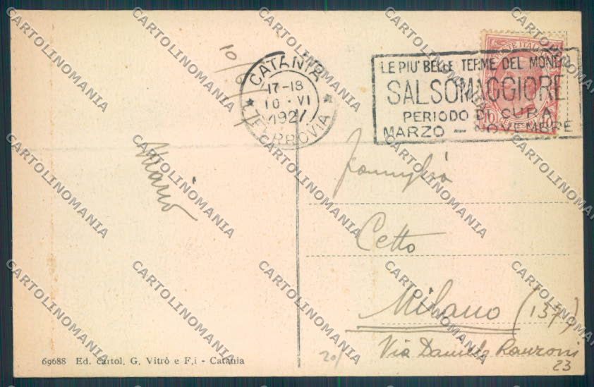 Catania Città Porto cartolina ZB8983 – retro