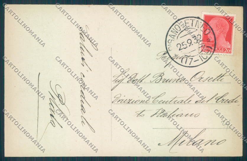 Catania Città Prefettura cartolina ZB8985 – retro