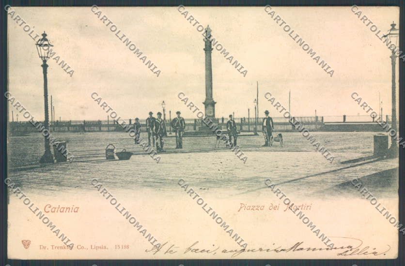 Catania Città Piazza Martiri cartolina ZB8989 – fronte
