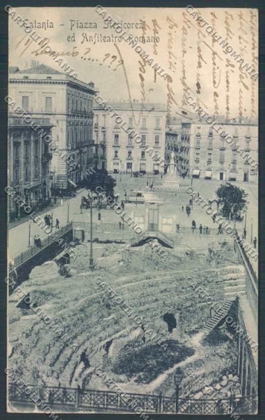 Catania Città PIEGHINE RIFILATA cartolina ZB8990 – fronte