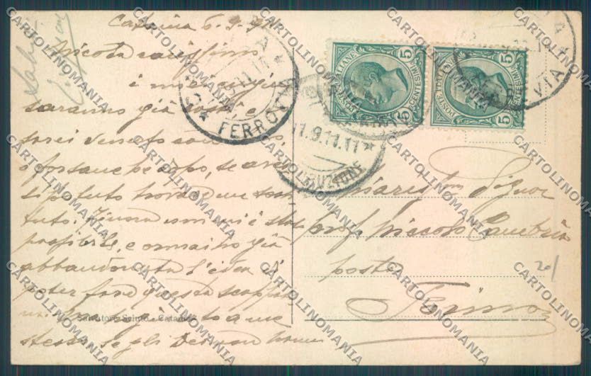 Catania Città PIEGHINE RIFILATA cartolina ZB8990 – retro