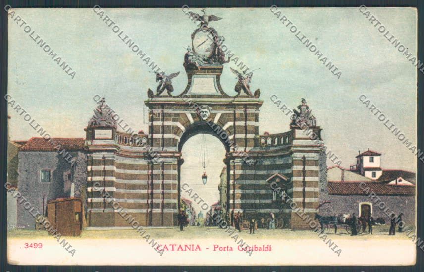 Catania Città Porta Garibaldi cartolina ZB8995 – fronte