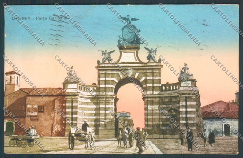 Catania Città Porta Garibaldi cartolina ZB8996 – fronte