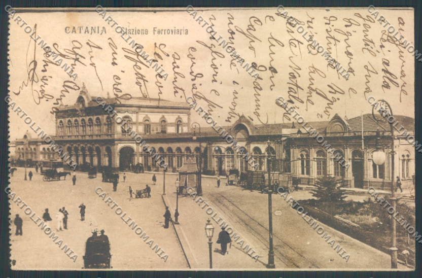 Catania Città Stazione cartolina ZB8997 – fronte